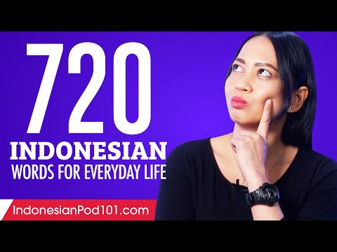 720 Indonesian Words for Everyday Life - Basic Vocabulary #36
