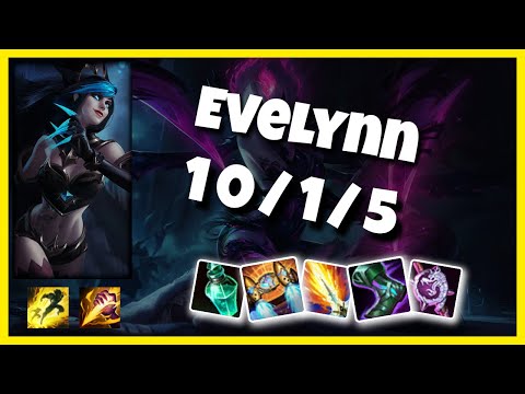 Evelynn vs Kha'Zix EU Challenger JUNGLE (10/1/5) - v11.1