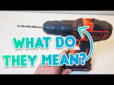 What Do The Settings On A Black & Decker Drill Mean
