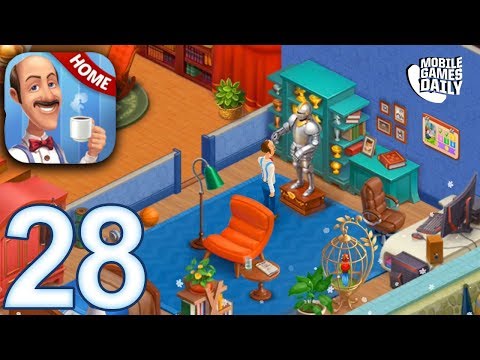 HOMESCAPES Story Walkthrough Gameplay Part 28 - Day 20 Living Room (iOS Android)