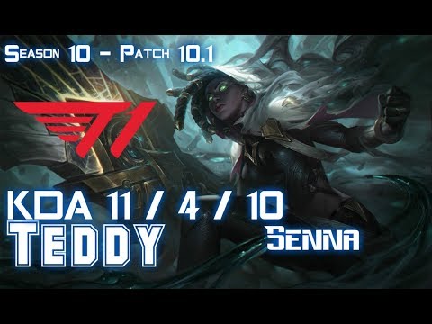 T1 Teddy SENNA vs JHIN ADC - Patch 10.1 KR Ranked