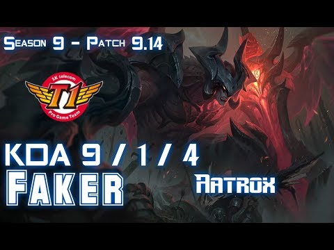 SKT T1 Faker AATROX vs ZOE Mid - Patch 9.14 KR Ranked