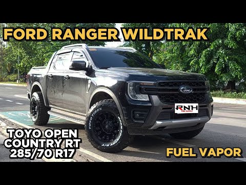 Fuel Vapor 17" paired with Toyo Open Country RT 285x70 R17 on Ford Ranger Wildtrak @ RNH Tire Supply