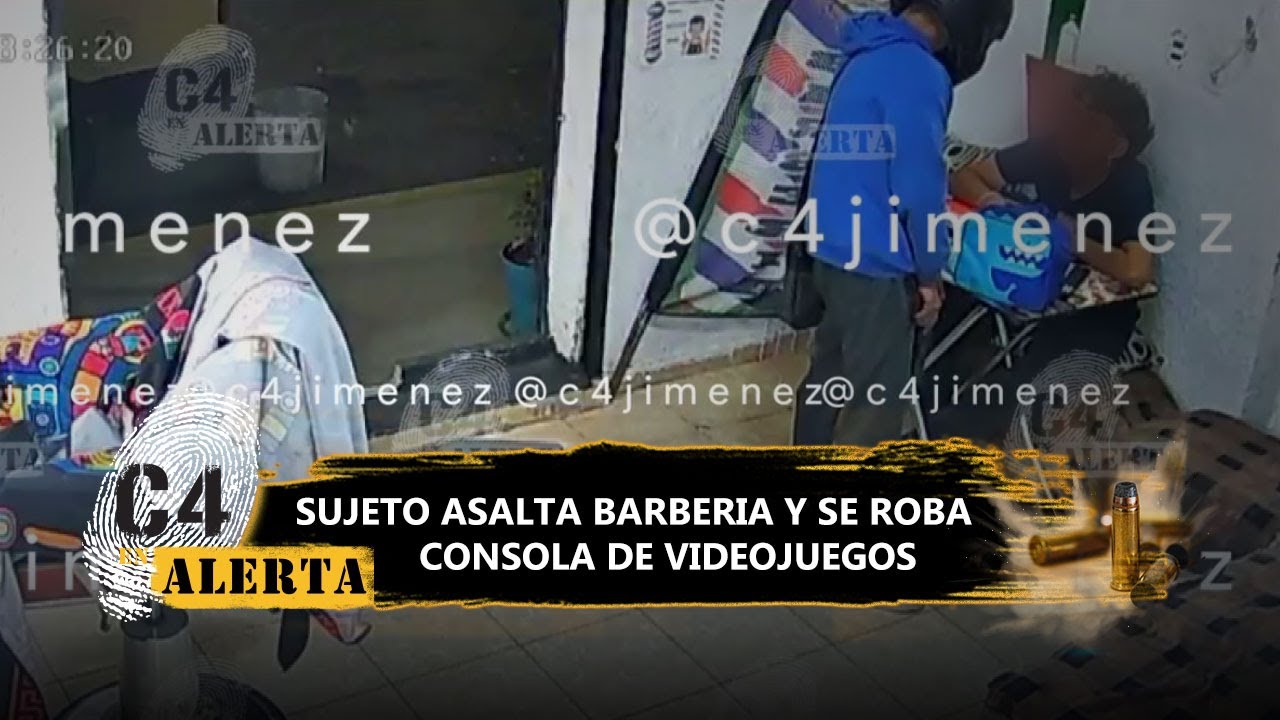 Hombre armado asalta barbería en Iztapalapa; se llevó hasta consola de videojuegos