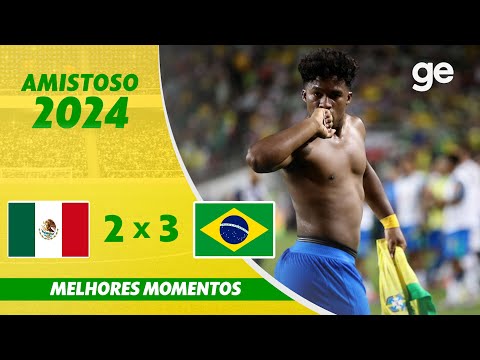 Gols e lances de México x Brasil