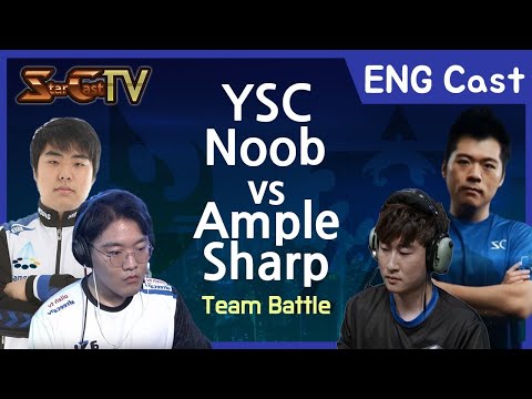 [ENG] YSC , Noob (P) vs Sharp , Ample (T) all 1v1s - Starcraft Remastered (StarCastTV English)