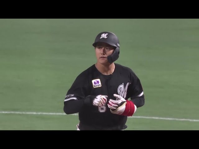 【6回表】インコースを上手に捌いた!! マリーンズ・西川史礁 プロ初安打は勝ち越しのタイムリー!! 2025年3月28日 福岡ソフトバンクホークス 対 千葉ロッテマリーンズ