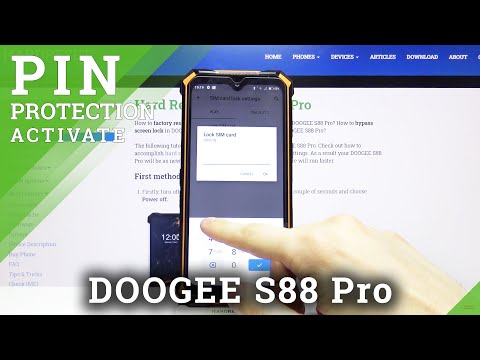 How to Set Up SIM PIN on SIM Card in Doogee S88 Pro?