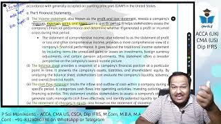 CMA US Part 1 – A1.1.1: Understanding the Five Financial Statements
