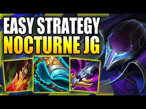 USE THIS EASY NOCTURNE STRATEGY TO CLIMB FAST IN SOLO Q! Best Build/Runes S+ Guide League of Legends