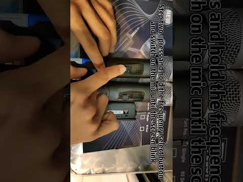Frequency Setting For Rechargeable Wireless Microphone System