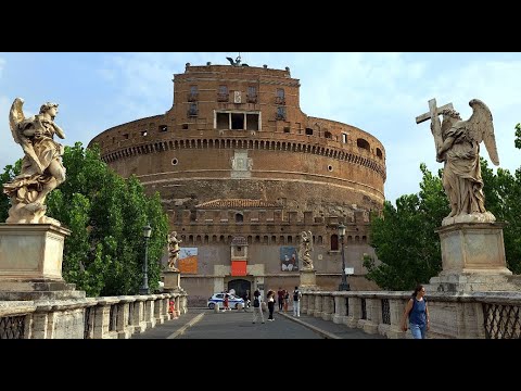 Destaques da Fonte de Trevi e arredores do Vaticano em 4K 60FPS
