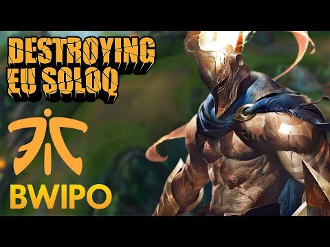 Destroying EU SoloQ: Fnatic Bwipo - Pantheon Top Lane - KDA 16/3/9