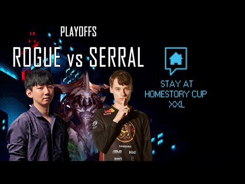 SC2 - Serral vs Rogue StayAtHome Story Cup #3 Día 4 Playoffs