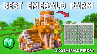 EFFORTLESS AUTOMATIC Emerald Farm Minecraft Java 1.21