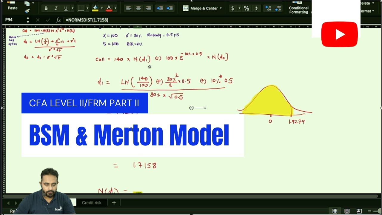 Black Scholes model (BSM) and Merton Model Explained! Specially used by traders.