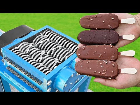 EXPERIMENT ICE CREAM VS SHREDDER
