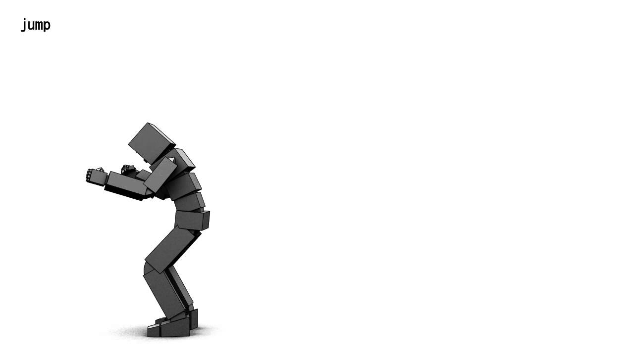 3D Animation Basic training : jump