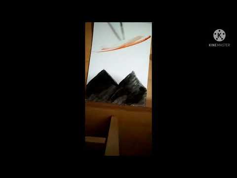 Mountain Painting #painting #sunday | Art and craft with Kanav