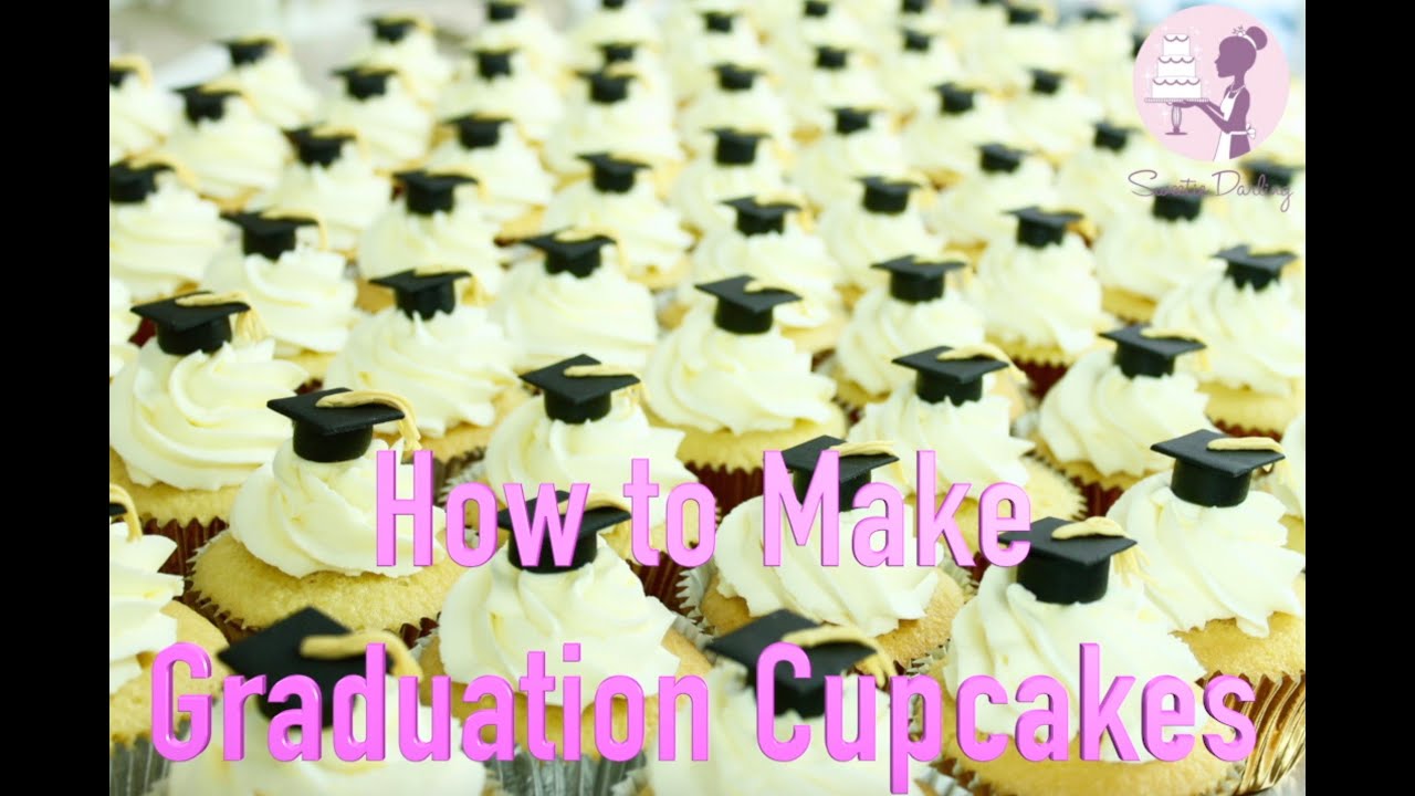HOW TO MAKE GRADUATION CUPCAKES