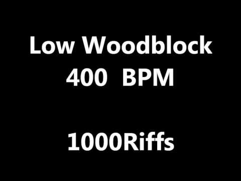 Low Woodblock Metronome : 400 BPM - Beats Per Minute