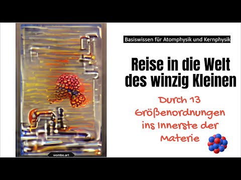 Kleine Dimensionen: Millimeter - Mikrometer - Nanometer - Picometer. Atomgröße, Atomkern-durchmesser