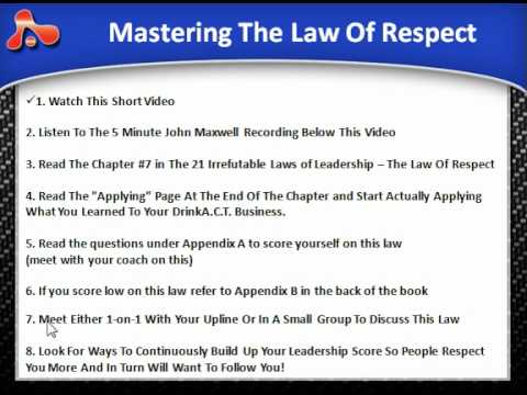 Leadership Law #7 - The Law of Respect