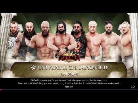 [WWE 2K19] Ambrose vs. Strowman vs. Triple H vs. Rollins vs. Reigns vs. Cody vs. Balor vs. Lesnar