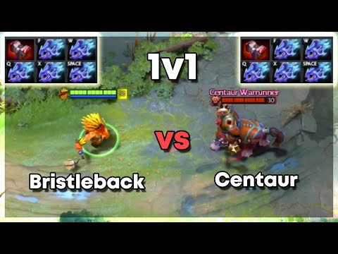 Bristleback vs Centaur with Basher and 5x Moonshard | Level 30 Dota 2 1v1 | Who Will Win?