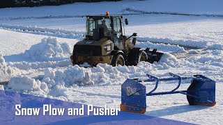 Compact Front End Loader Snow Plow and Pusher