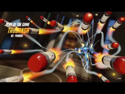 Overwatch - Pharah - Numbani - Barrage almost team kill