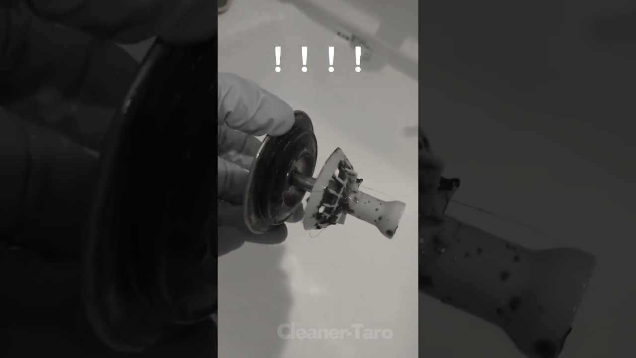 洗面化粧台の排水栓掃除　#次亜塩素酸ナトリウム#ハイホーム#deepcleaning