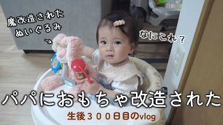 生後300日目 パパにおもちゃ改造された｜里帰りなし,1LDK,完母育児,生後9ヶ月,vlog