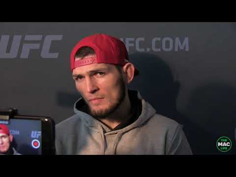 UFC 219 Media Day: Khabib Nurmagomedov Scrum