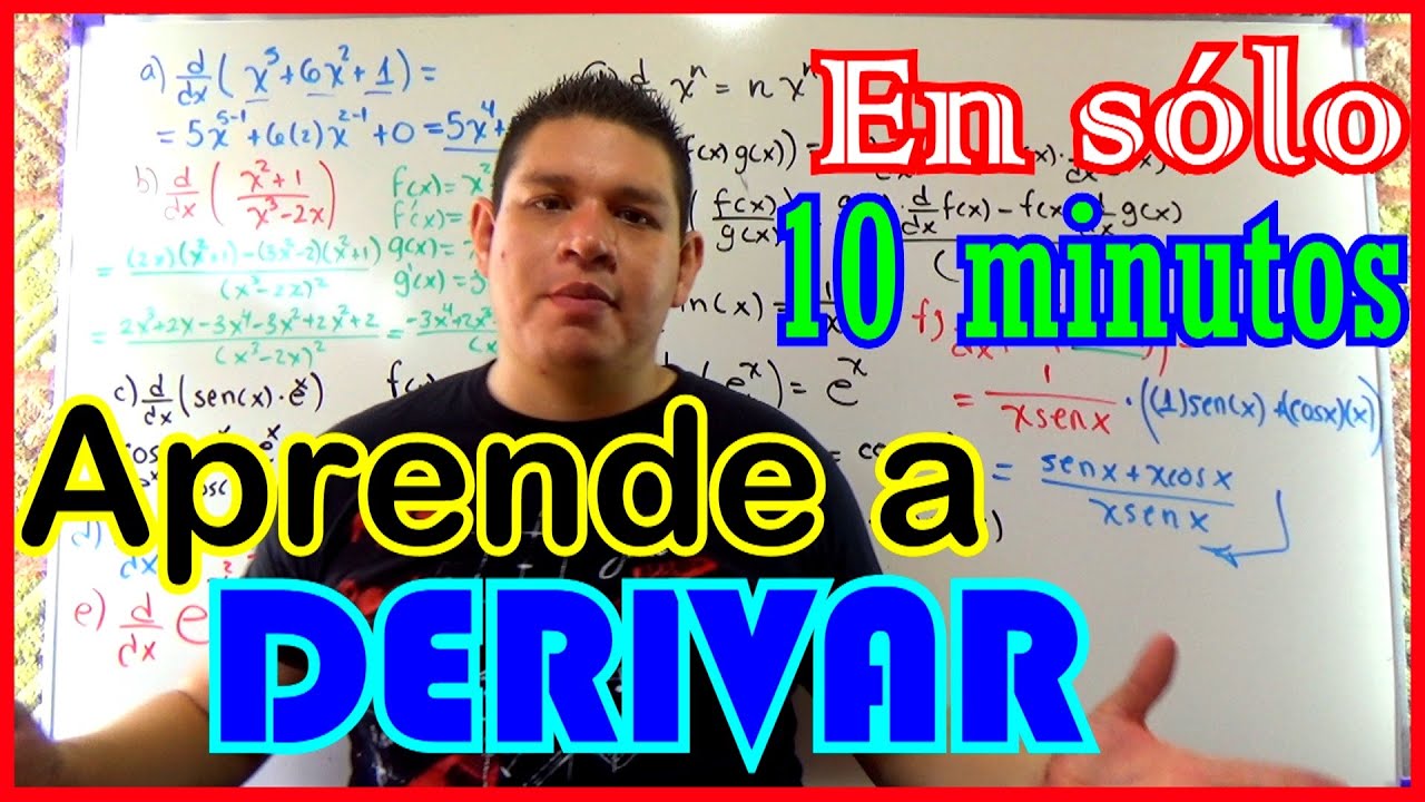 La GUÍA DEFINITIVA para APRENDER a DERIVAR [En 10 minutos⏰]