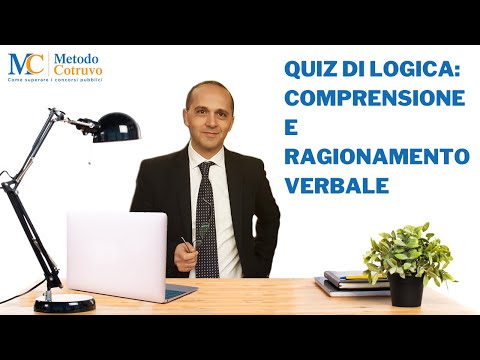 Quiz di LOGICA: comprensione e ragionamento verbale (demo modulo 21)