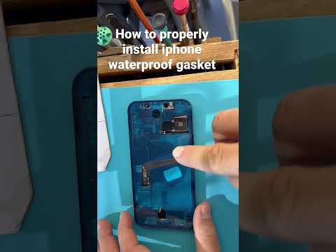 How to install an iphone waterproof perimeter gasket
