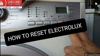 HOW TO RESET MY ELECTROLUX WASHER#edit