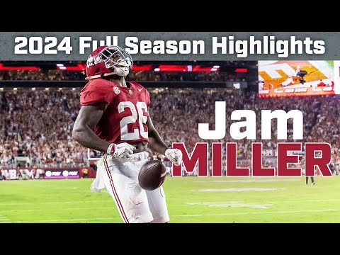 Jam Miller | 2024 Highlights | HD | Alabama RB 🐘