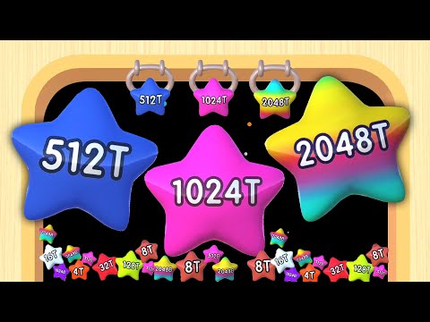 2048 Balls 3D: Max Level - Reach 512T 1024T 2048 Trillion Rainbow Star