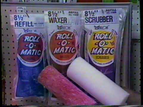1986 Roll O Matic Mop "Nothing beats it" TV Commercial
