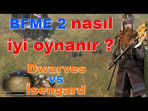 Dwarves vs İsengard | Cücelerle nasıl hızlı kazanılır ? Oynayarak anlatım BFME2: RotWK - theabishli