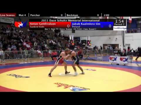 Schultz Greco 74kg Anton Gottfredson (Sunkist Kids) vs. Jakub Kazimierz Tim (POL)