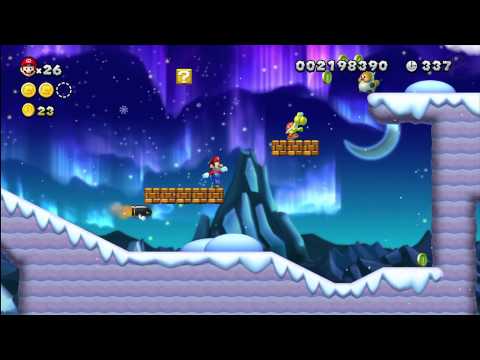 Frosted Glacier-4 Scaling The Mountainside [New Super Mario Bros Wii U]