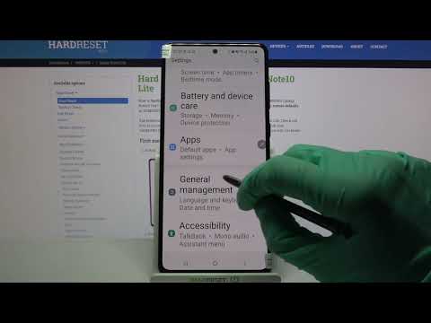 How to Open Text Correction Options in SAMSUNG Galaxy Note 10 Lite – Keyboard Settings