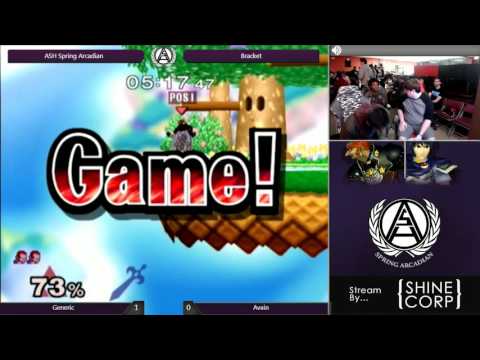 Generic (Ganon) vs Avian (Marth) & Asperagus (Fox) - ASH Spring Arcadian Melee Bracket