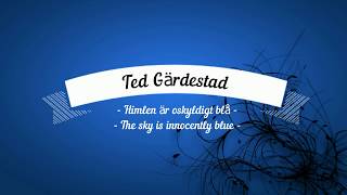 Ted Gärdestad - The sky is innocently blue (Lyrics)