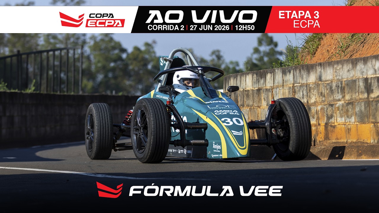 AO VIVO: Copa ECPA de Fórmula Vee 2026 - Etapa 3 27/06/2026 - Corrida 2