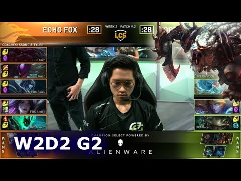 FOX vs OPT | Week 2 Day 2 S9 LCS Spring 2019 (ex-NA LCS) | Echo Fox vs OpTic Gaming W2D2
