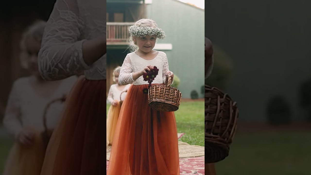 We loved these beautiful bridesmaids in all different colors and dress styles - so unique!